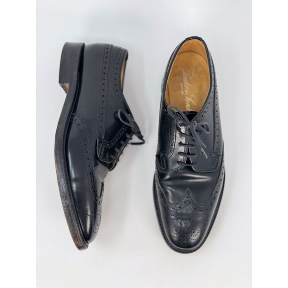 Loake Jones Mens Dress Shoes Black Leather Braemar Brogues Derby Wingtip US 10.5 main image 6